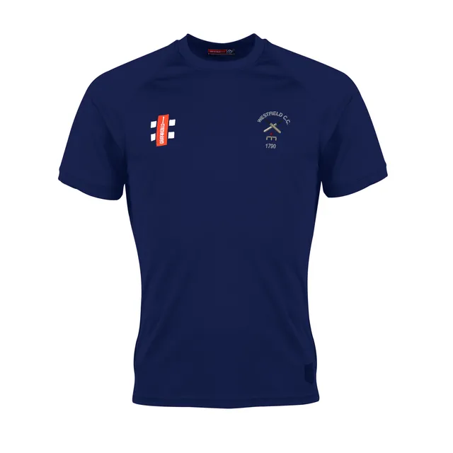 gray-nicolls-westfield-cc-junior-matrix-v2-t-shirt-cricket-manica-corta-navy image 1
