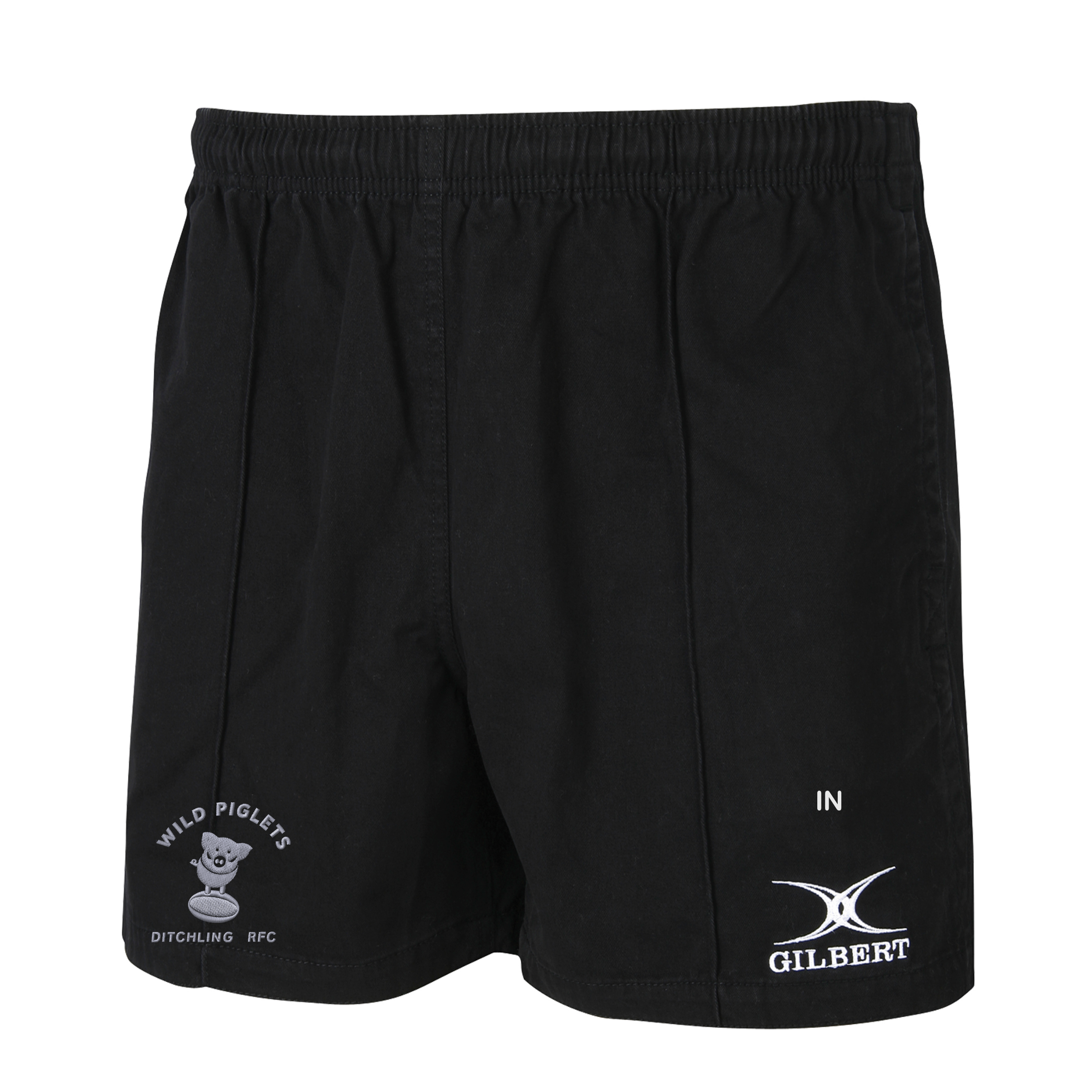gilbert-rugby-ditchling-rfc-senior-pantaloncini-kiwi-pro-neri image 1