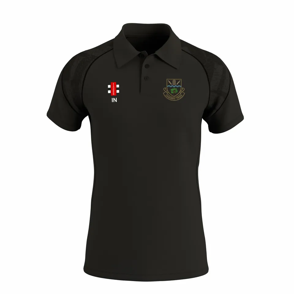 gray-nicolls-gts-polo-manica-corta-senior-cherry-tree-cc-nero image 1
