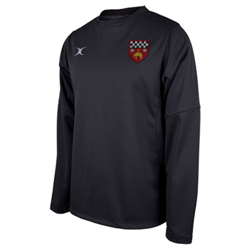 gilbert-rugby-skipton-rfc-pro-tech-warm-up-top-nero-donna image 1