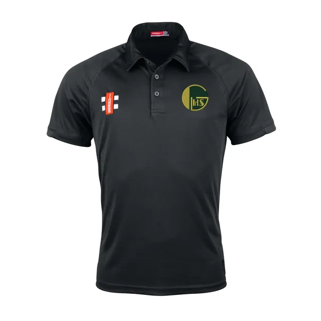 gray-nicolls-matrix-v2-polo-cricket-manica-corta-senior-nera image 1