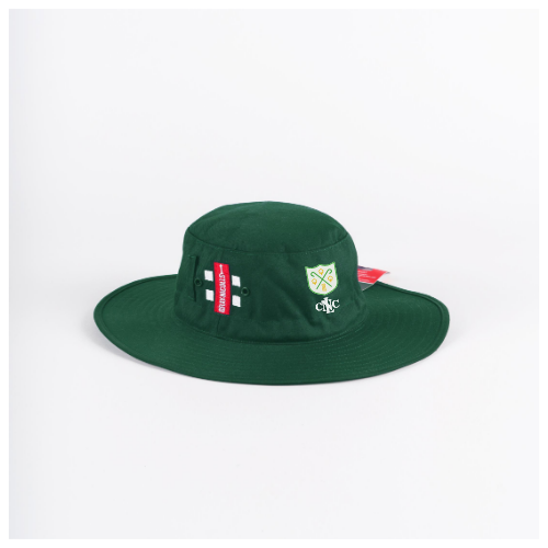 gray-nicolls-cappello-da-sole-north-london-cc-senior-verde-100-cotone image 1