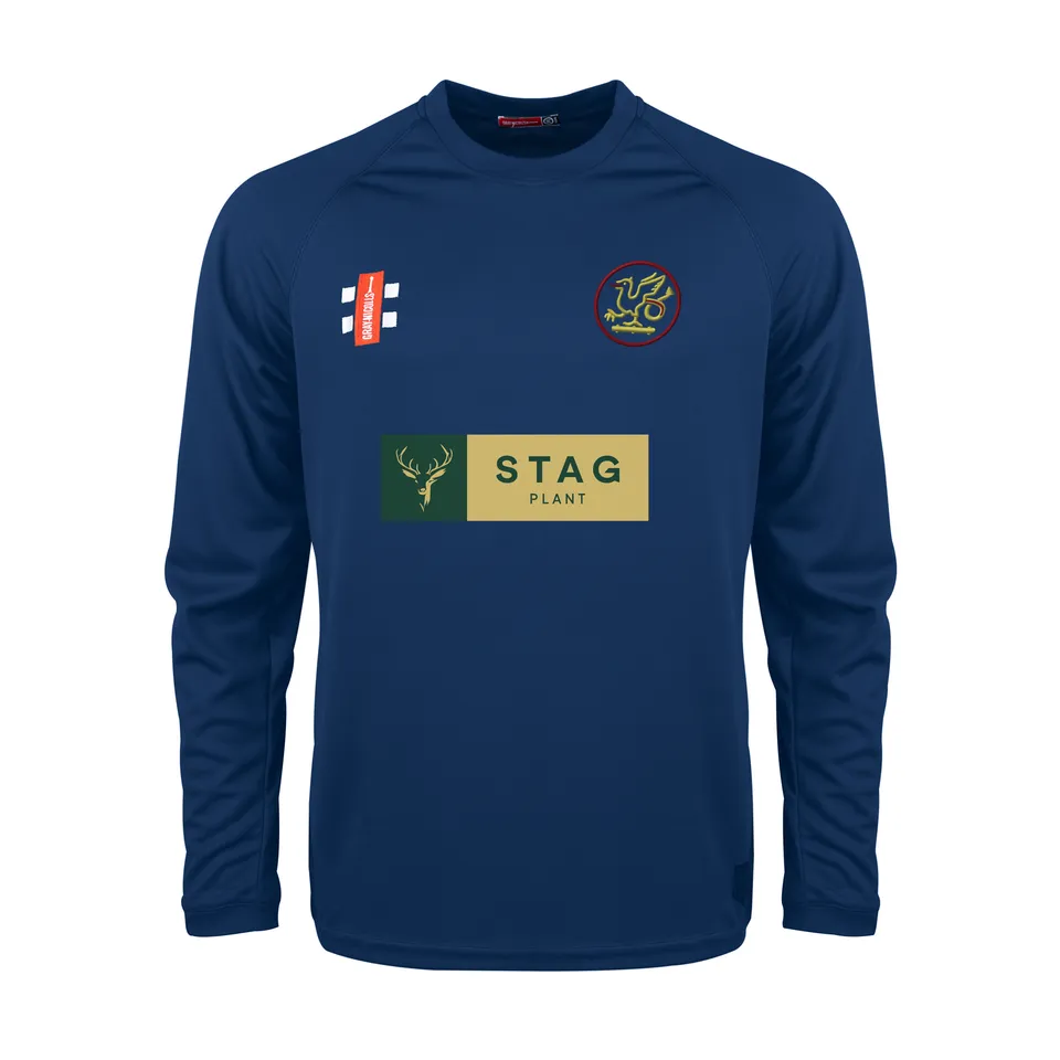 gray-nicolls-matrix-v2-maglia-manica-lunga-wivenhoe-town-cc-senior-navy-junior image 1