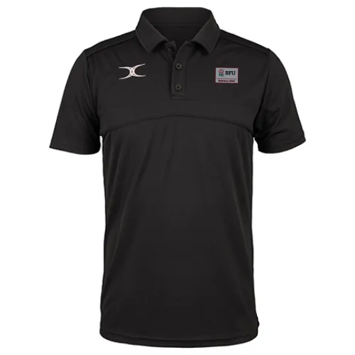 gilbert-rugby-photon-ii-polo-s-s-rfu-referees-union-senior-nera-polo-uomo-traspi image 1