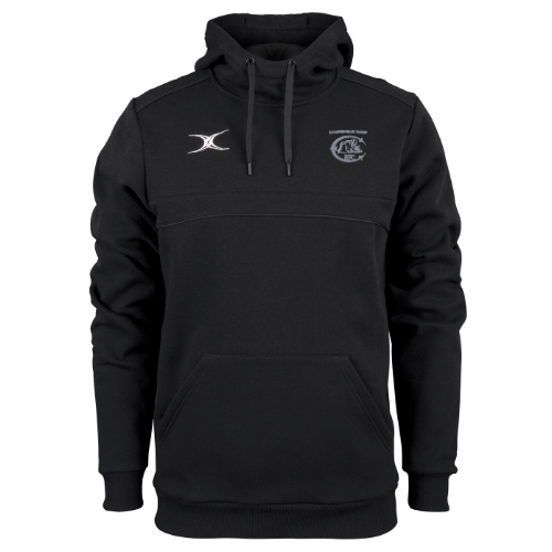 gilbert-rugby-photon-felpa-con-cappuccio-junior-cumbernauld-rfc-nera image 1