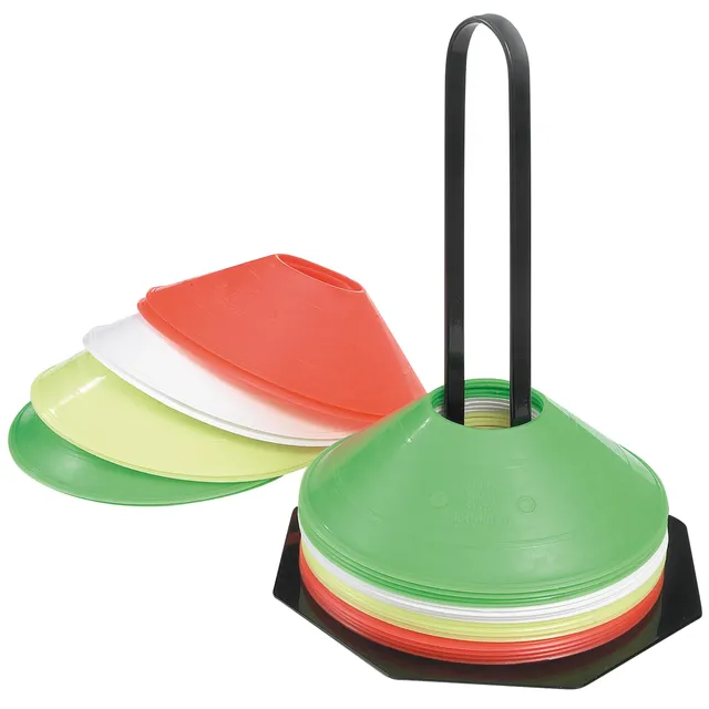 gilbert-rugby-set-50-cinesini-segnalatori-con-supporto-colori-assortiti image 1