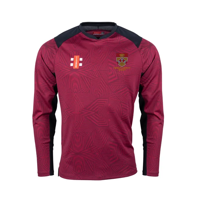 gray-nicolls-chorley-district-cc-pro-t20-maglia-match-junior-bordeaux-nero-manic image 1
