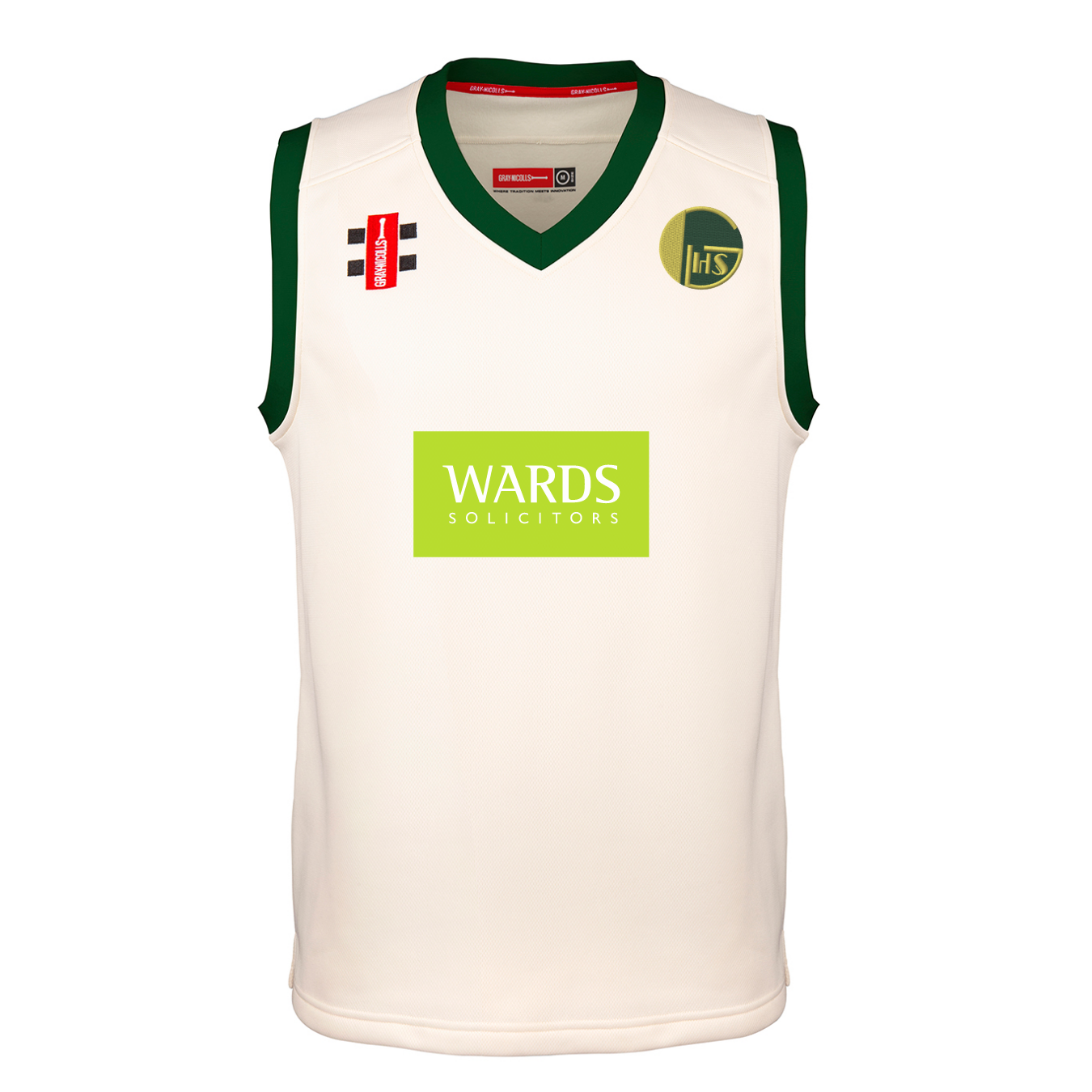 gray-nicolls-golden-hill-cc-pro-performance-slipover-match-junior-avorio-verde image 1