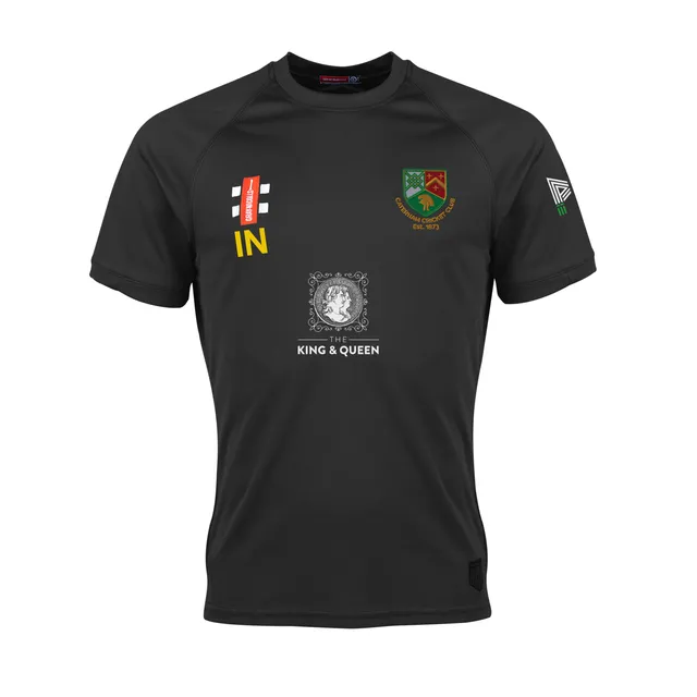 gray-nicolls-caterham-cc-adult-t-shirt-matrix-v2-manica-corta-nera image 1