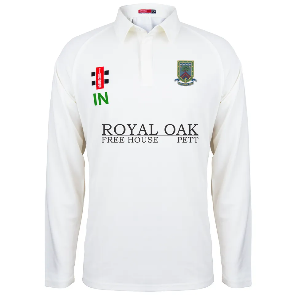 gray-nicolls-matrix-v2-maglia-cricket-pett-cc-manica-lunga-avorio-junior image 1