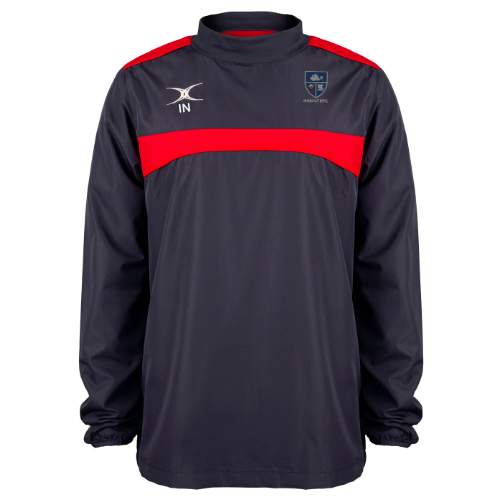 gilbert-rugby-havant-rfc-photon-giacca-warm-up-ragazze-blu-navy-scuro-rosso image 1