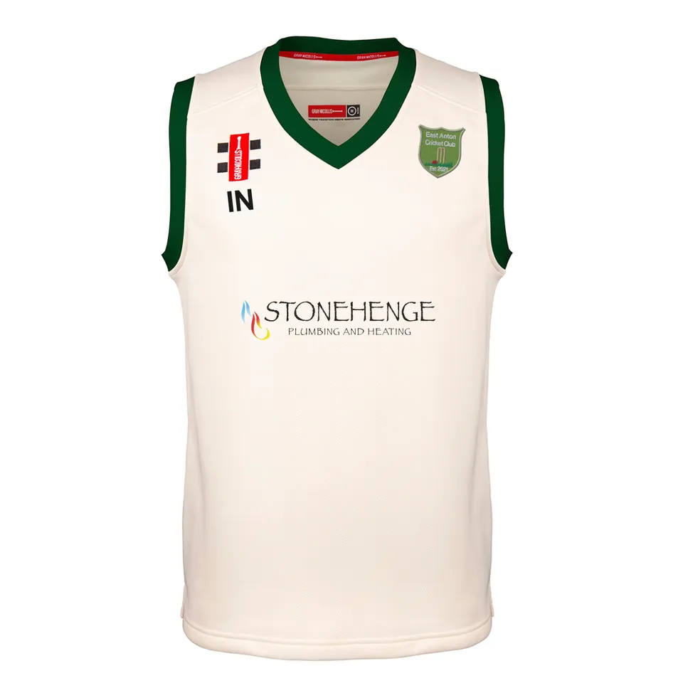 gray-nicolls-pro-performance-gilet-slipover-cricket-senior-ivory-green-east-anto image 1