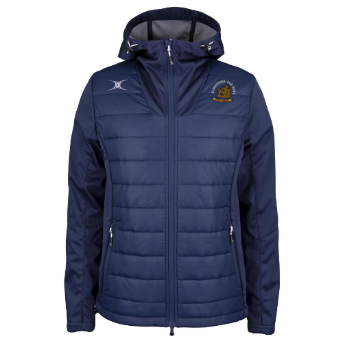 gilbert-rugby-gloucester-old-boys-rfc-pro-active-giacca-full-zip-senior-blu-navy image 1