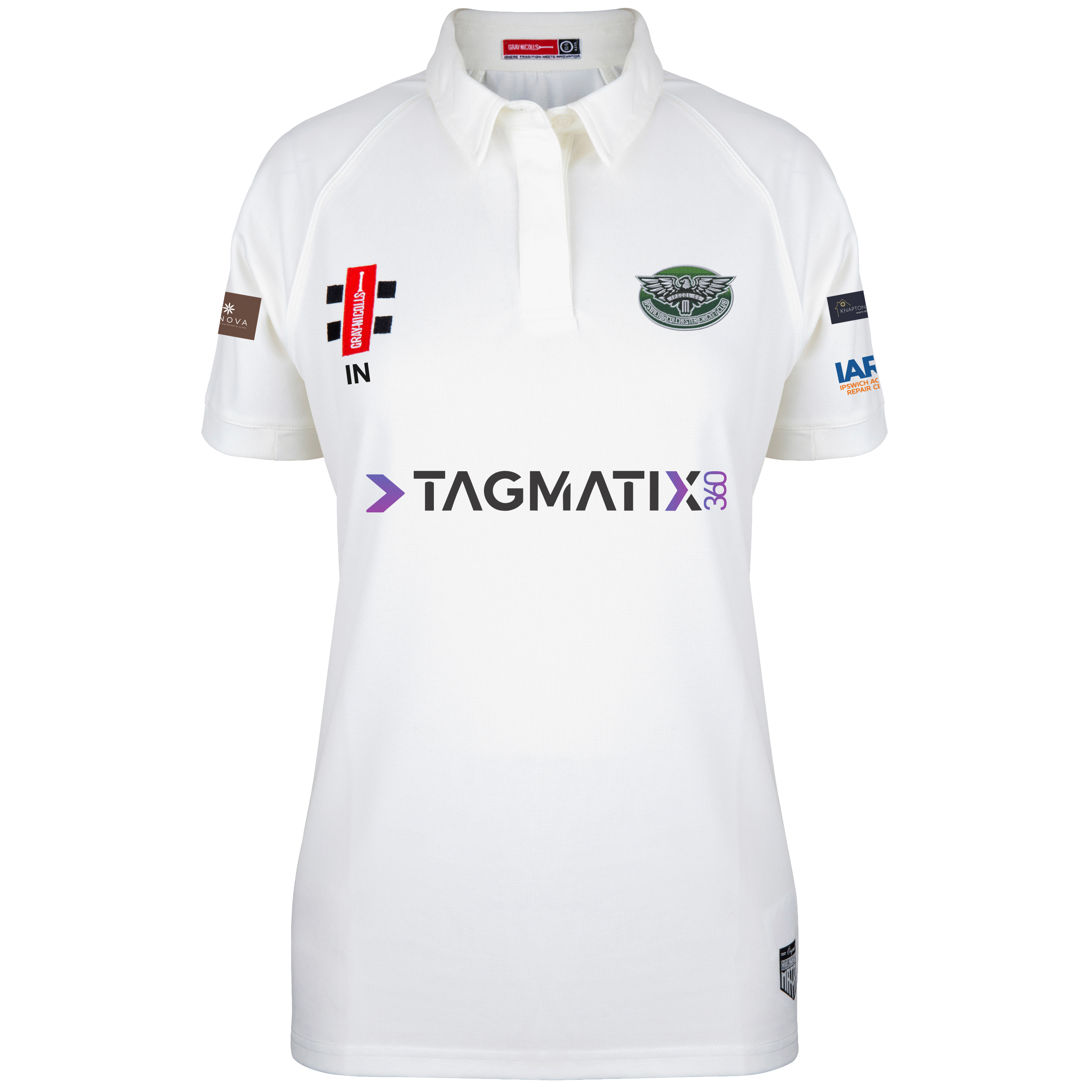 gray-nicolls-ipscol-cc-matrix-v2-maglia-cricket-donna-manica-corta-avorio image 1