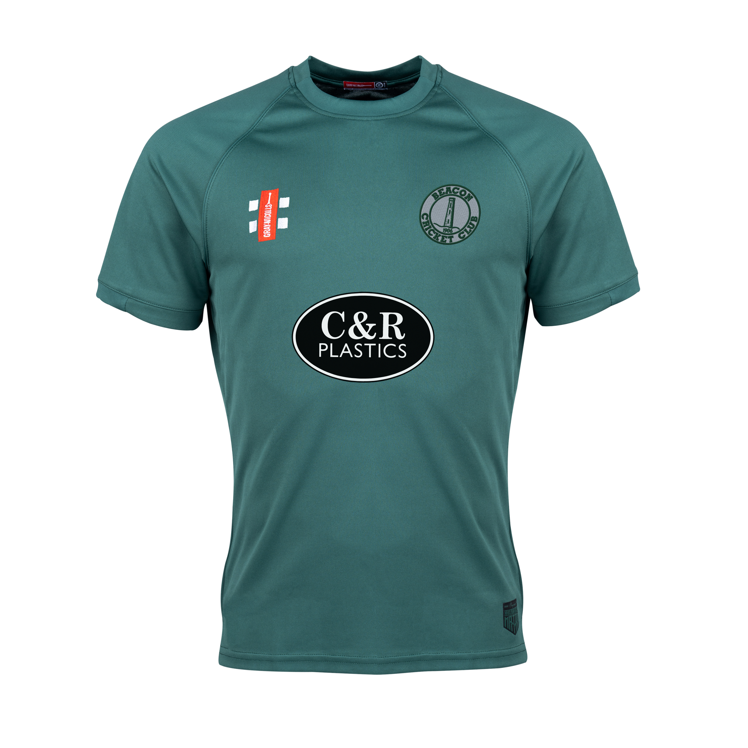 gray-nicolls-beacon-cc-t-shirt-matrix-v2-manica-corta-senior-verde-donna image 1