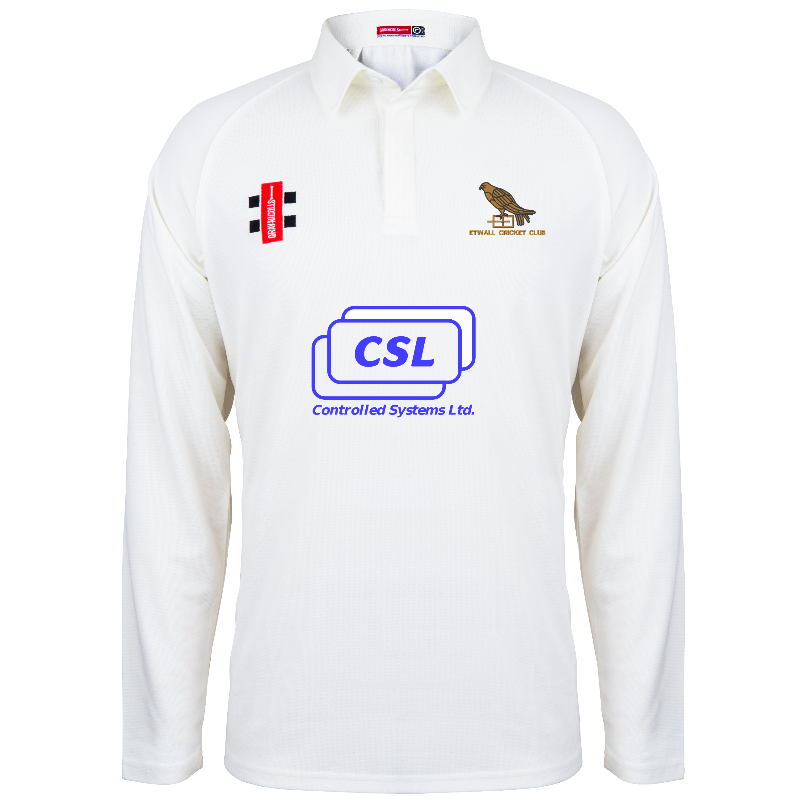 gray-nicolls-etwall-cc-matrix-v2-maglia-cricket-manica-lunga-senior-avorio image 1