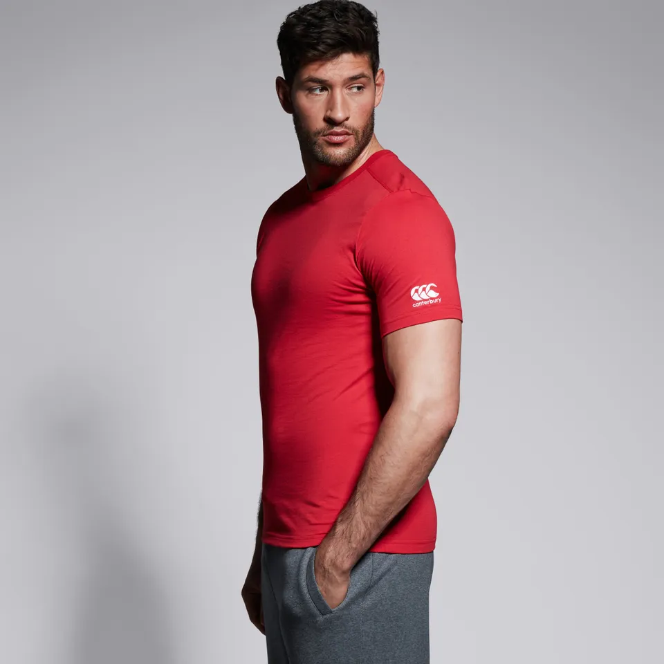 canterbury-club-plain-t-shirt-uomo-rossa image 1