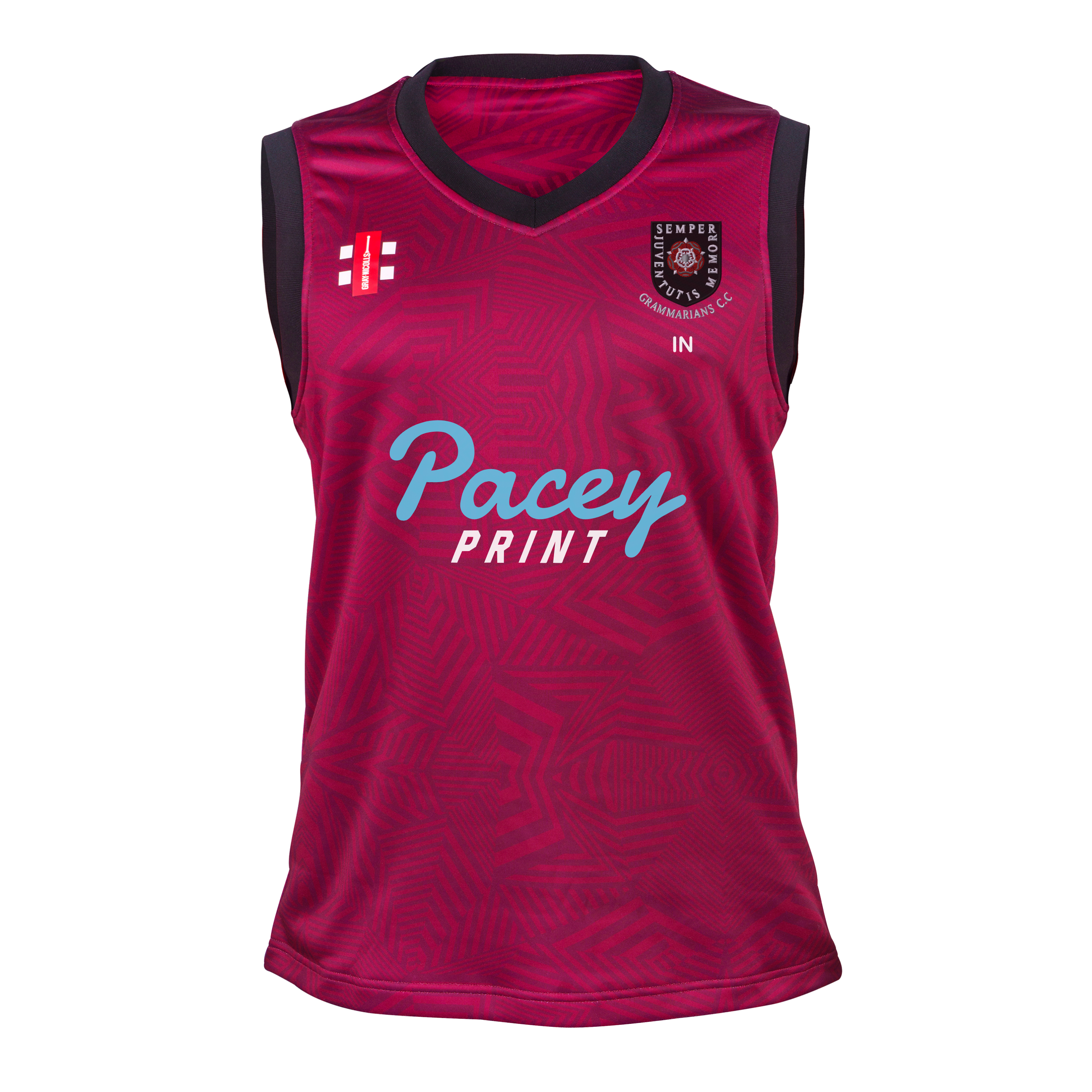 gray-nicolls-wellingborough-old-grammarians-pro-t20-slipover-junior-bordeaux image 1
