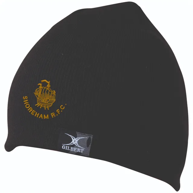 gilbert-rugby-shoreham-rfc-pro-berretto-beanie-nero-adult image 1