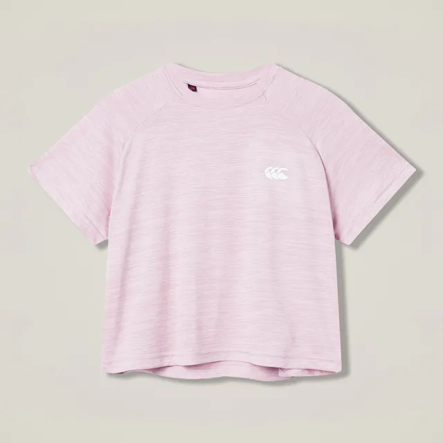 canterbury-tempo-tee-donna-rosa-t-shirt-cropped-training image 1