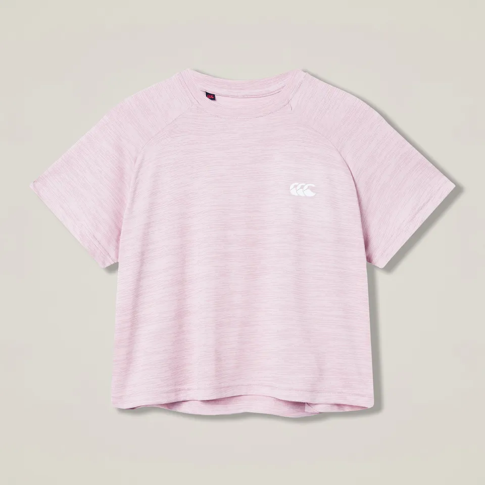 canterbury-tempo-tee-donna-rosa-t-shirt-cropped-training image 1