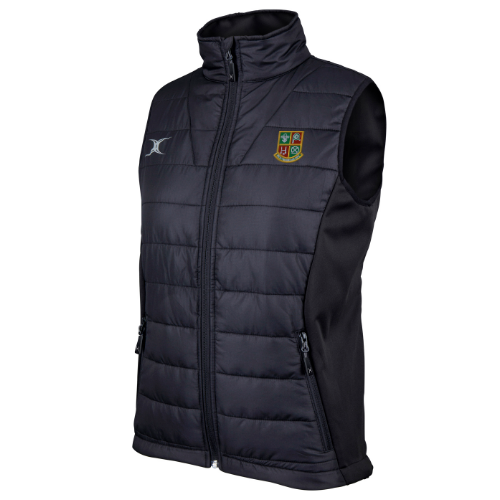 gilbert-rugby-new-tredegar-rfc-pro-gilet-smanicato-donna-nero image 1