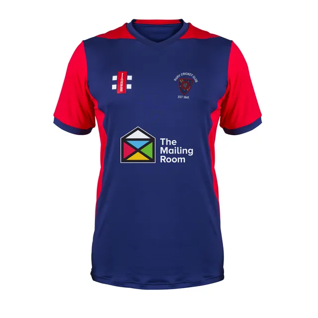 gray-nicolls-t20-maglia-s-s-junior-navy-red-bury-cc image 1