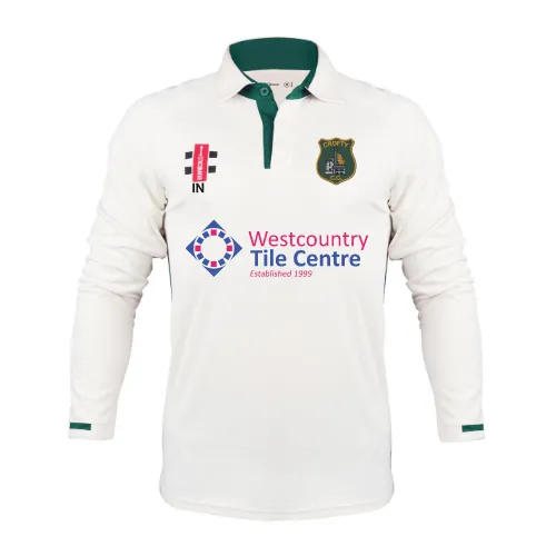 gray-nicolls-crofty-holman-cc-senior-ivory-green-pro-performance-v3-maglia-manic image 1