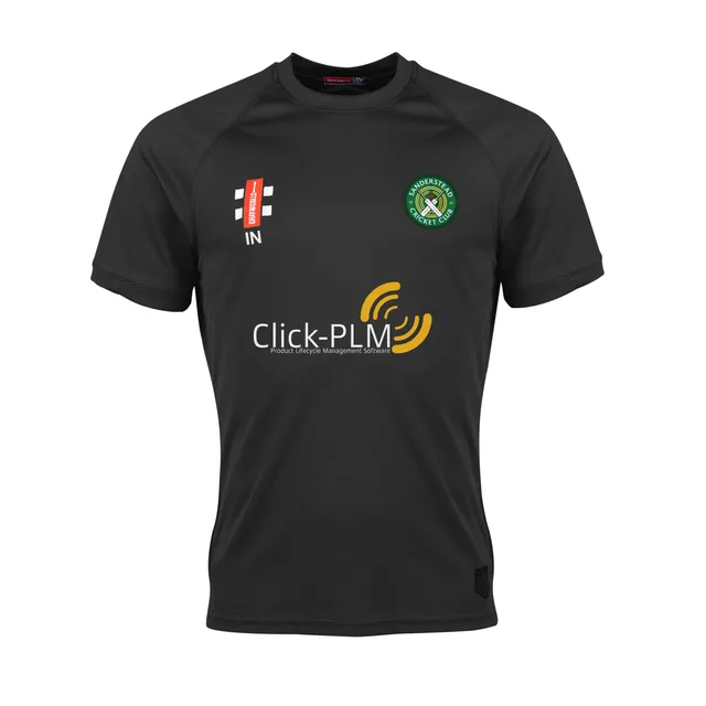 gray-nicolls-sanderstead-cc-senior-matrix-v2-t-shirt-manica-corta-nera image 1
