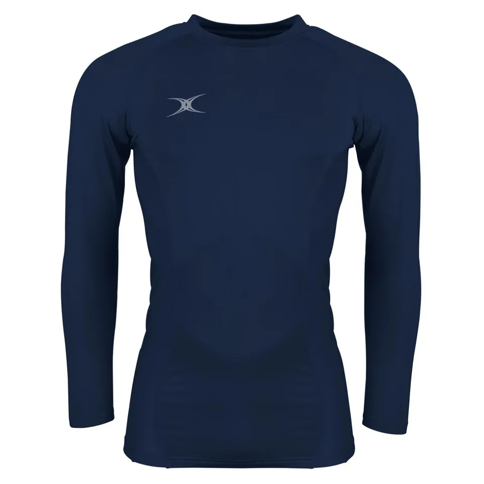 gilbert-rugby-colwyn-bay-rfc-junior-atomic-ii-baselayer-top-blu-navy-bambino image 1