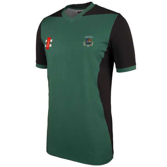 gray-nicolls-pro-performance-thrapston-cc-senior-maglia-t20-verde-nero-manica-co image 1