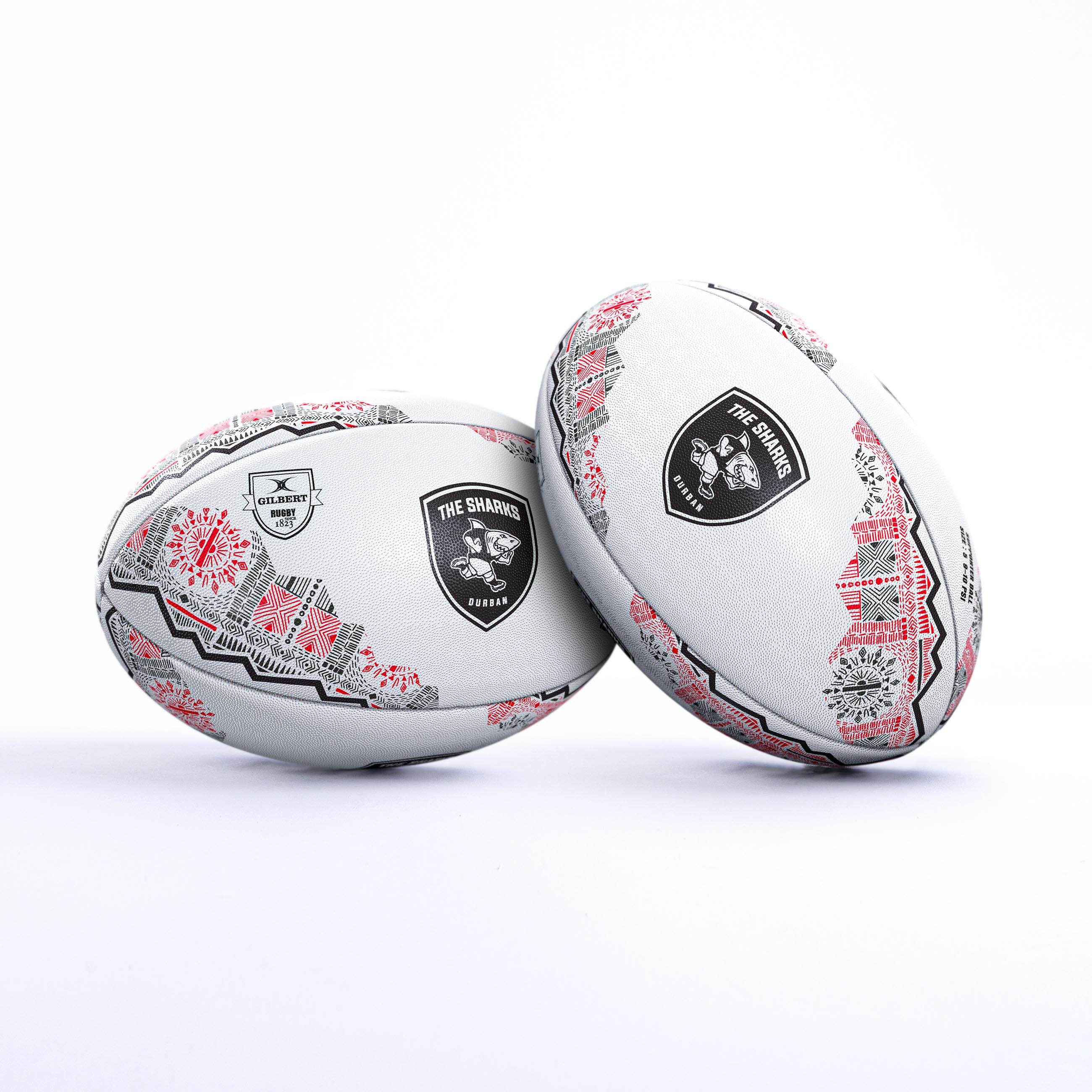 gilbert-rugby-sharks-supporter-pallone-rugby-n-5-e-n-4 image 1