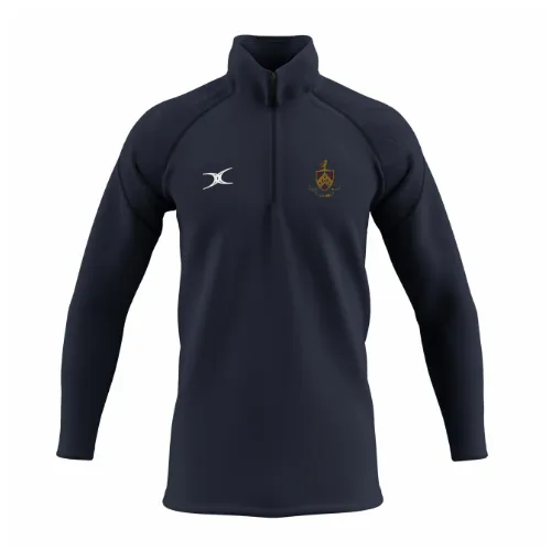 gilbert-rugby-old-crossleyans-rufc-junior-gts-pile-1-4-zip-dark-navy image 1