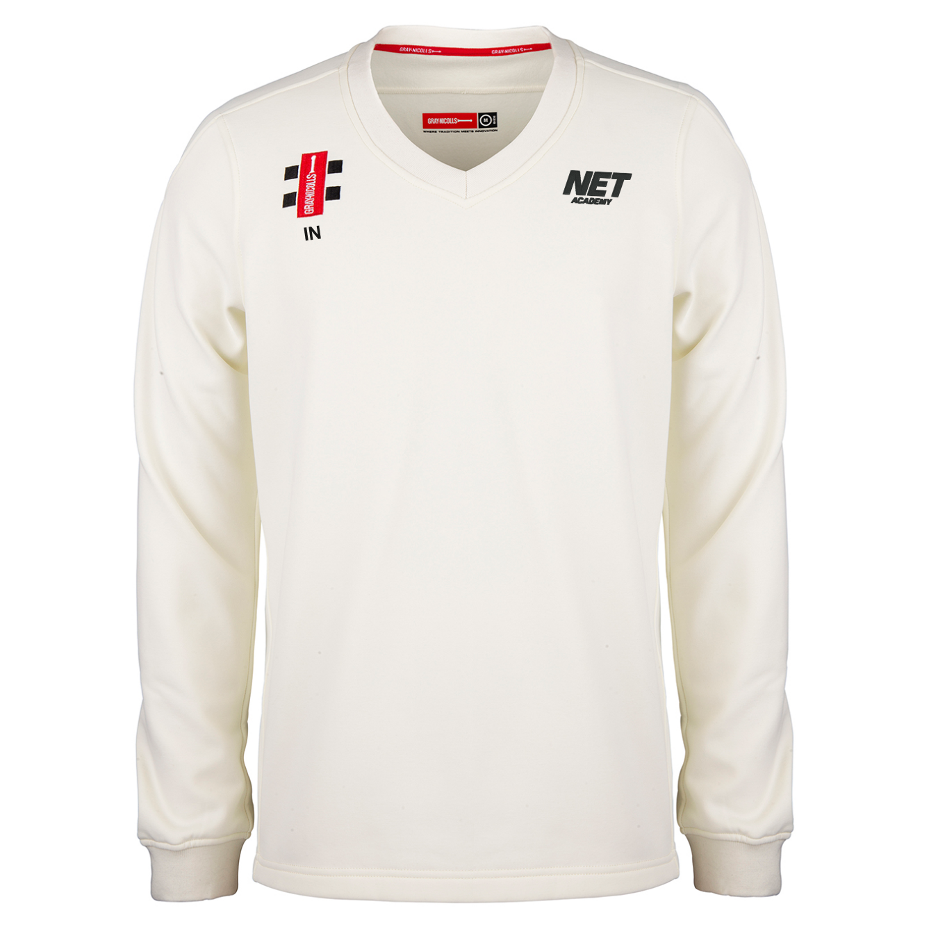 gray-nicolls-net-academy-junior-pro-performance-maglione-da-partita-avorio image 1