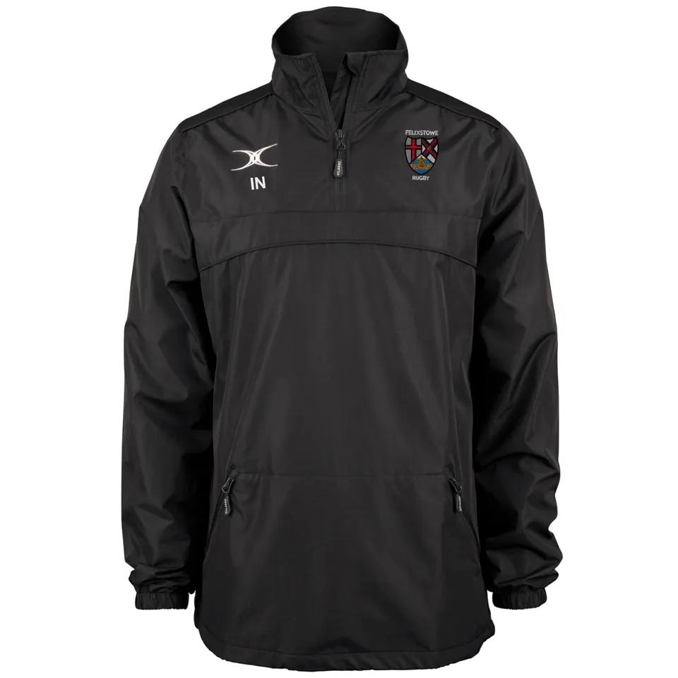 gilbert-rugby-felixstowe-rfc-photon-giacca-1-4-zip-junior-nero image 1