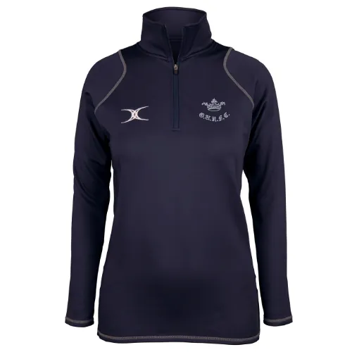 gilbert-rugby-quest-pile-1-4-zip-donna-dark-navy-oxford-university-rfc-touch-tea image 1