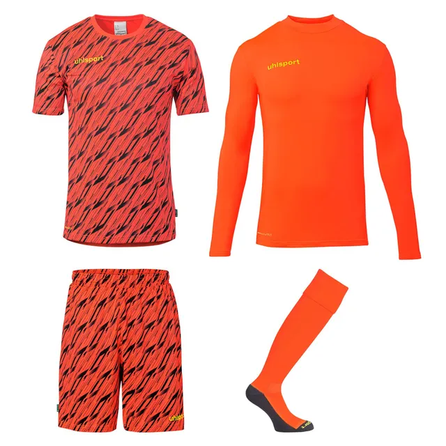 uhlsport-progressive-goalkeeper-set-kit-calcio-portiere-completo-4-pezzi image 1