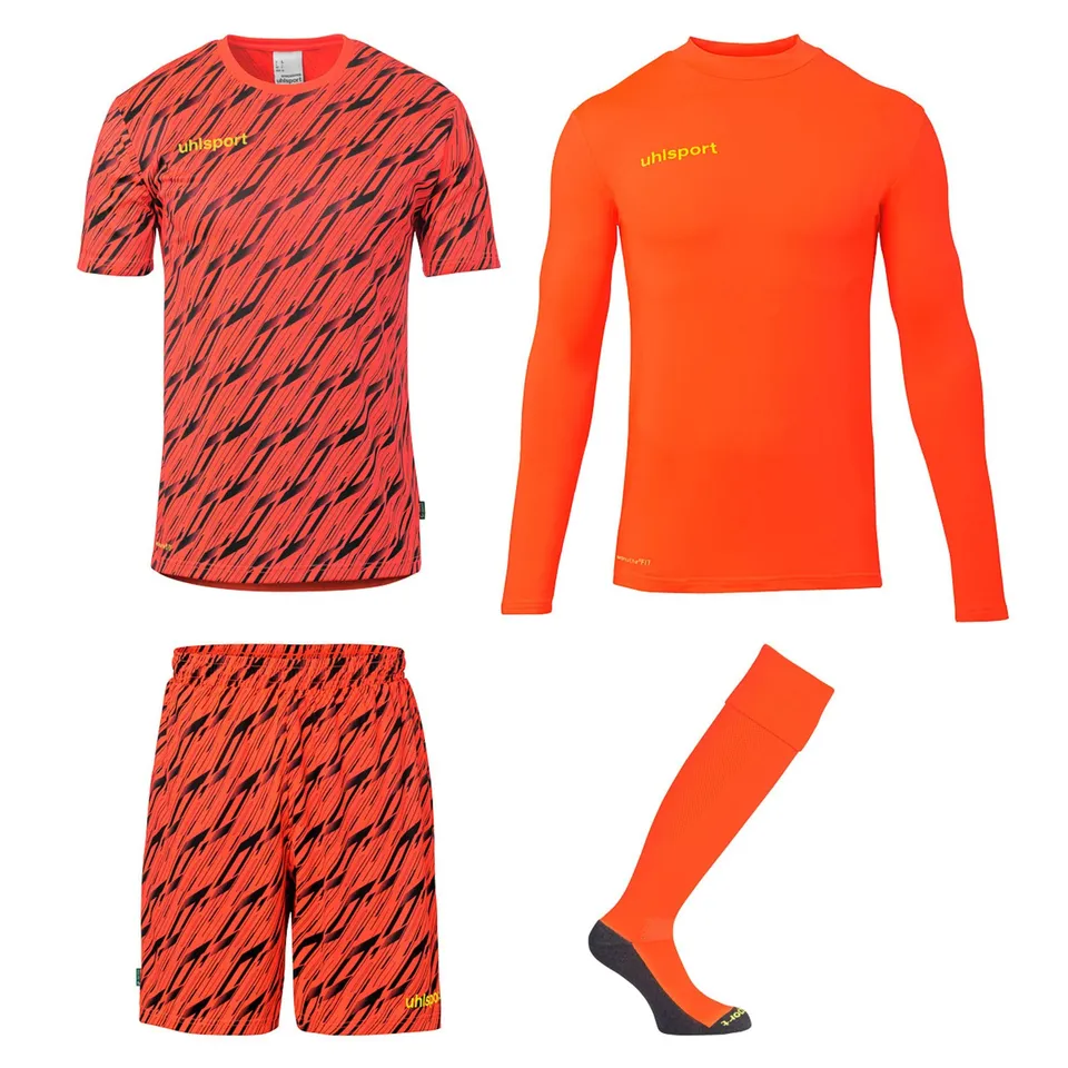 uhlsport-progressive-goalkeeper-set-kit-calcio-portiere-completo-4-pezzi image 1