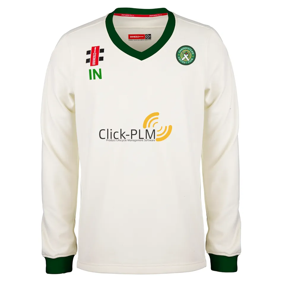 gray-nicolls-pro-performance-maglione-match-cricket-sanderstead-cc-bambino-avori image 1