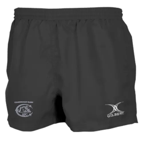gilbert-rugby-cumbernauld-rfc-saracen-v3-match-shorts-junior-nero image 1