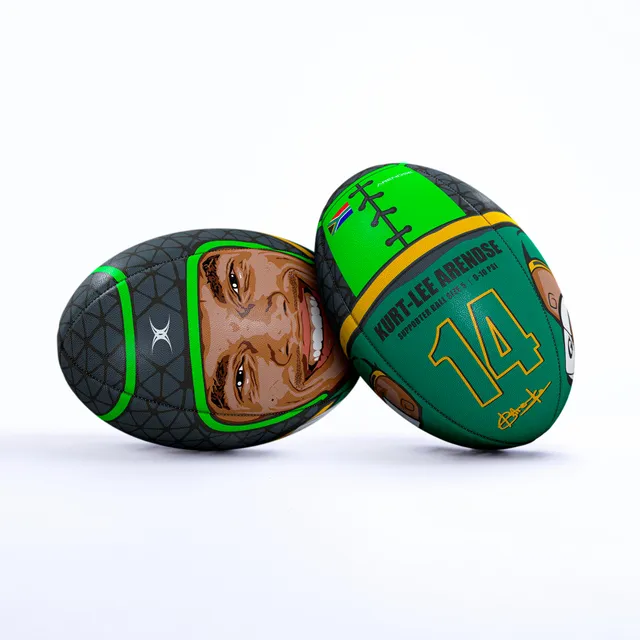 gilbert-rugby-kurt-lee-arendse-signature-ball-pallone-rugby-misura-5 image 1