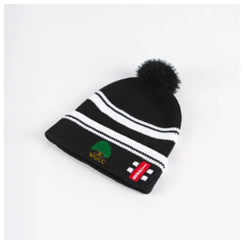 gray-nicolls-wisborough-green-cc-senior-bobble-hat-nero-2025 image 1