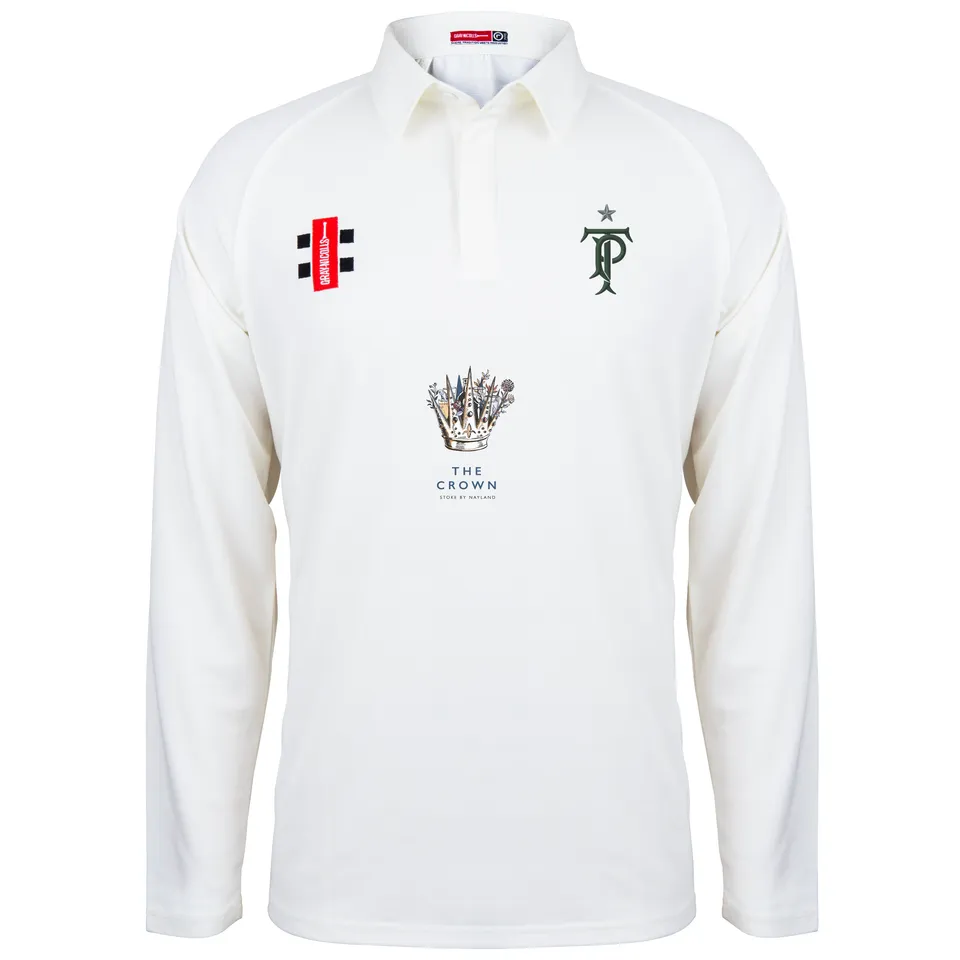 gray-nicolls-tendring-park-cc-matrix-v2-maglia-cricket-manica-lunga-senior-avori image 1