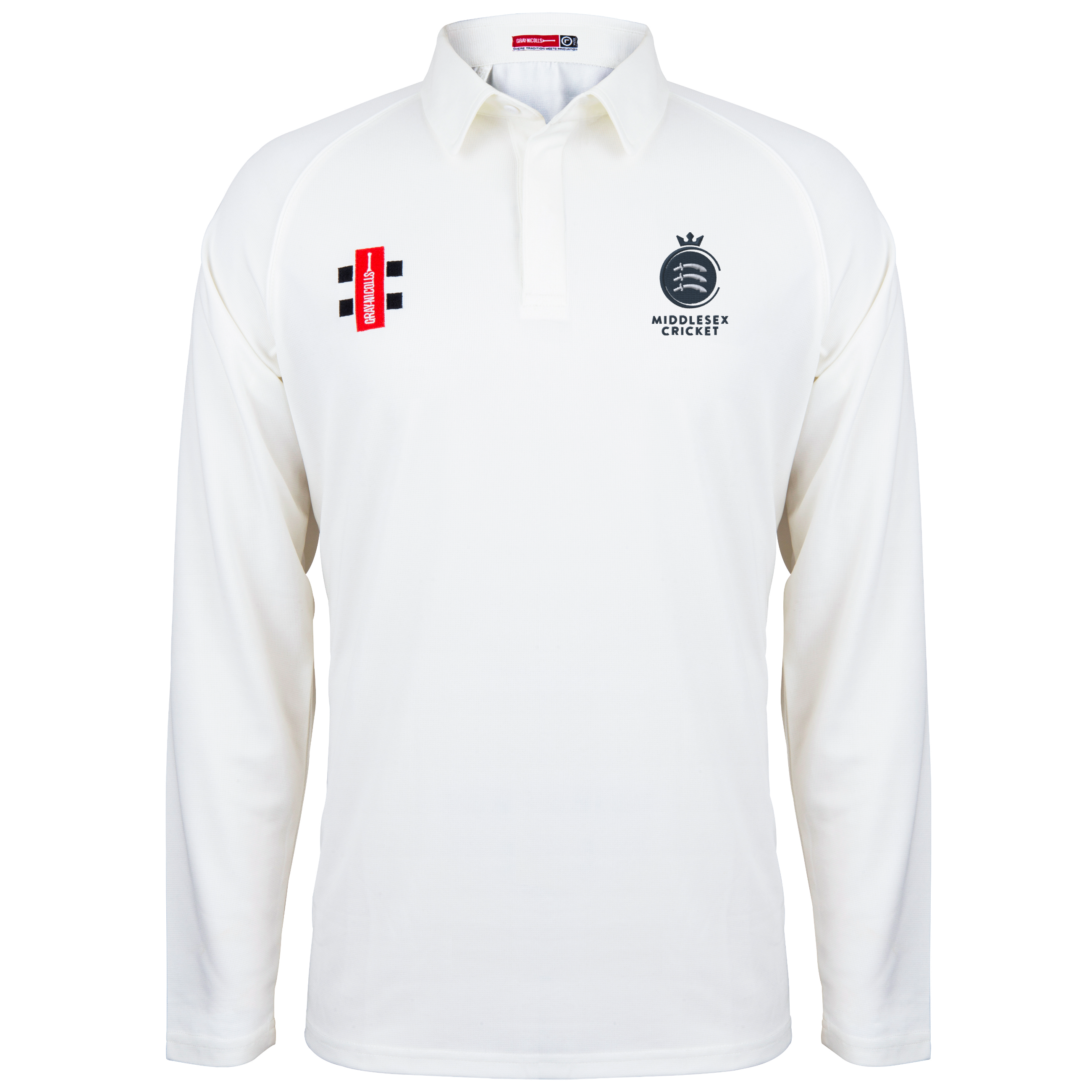 gray-nicolls-matrix-maglia-cricket-manica-lunga-senior-avorio-middlesex-cag image 1