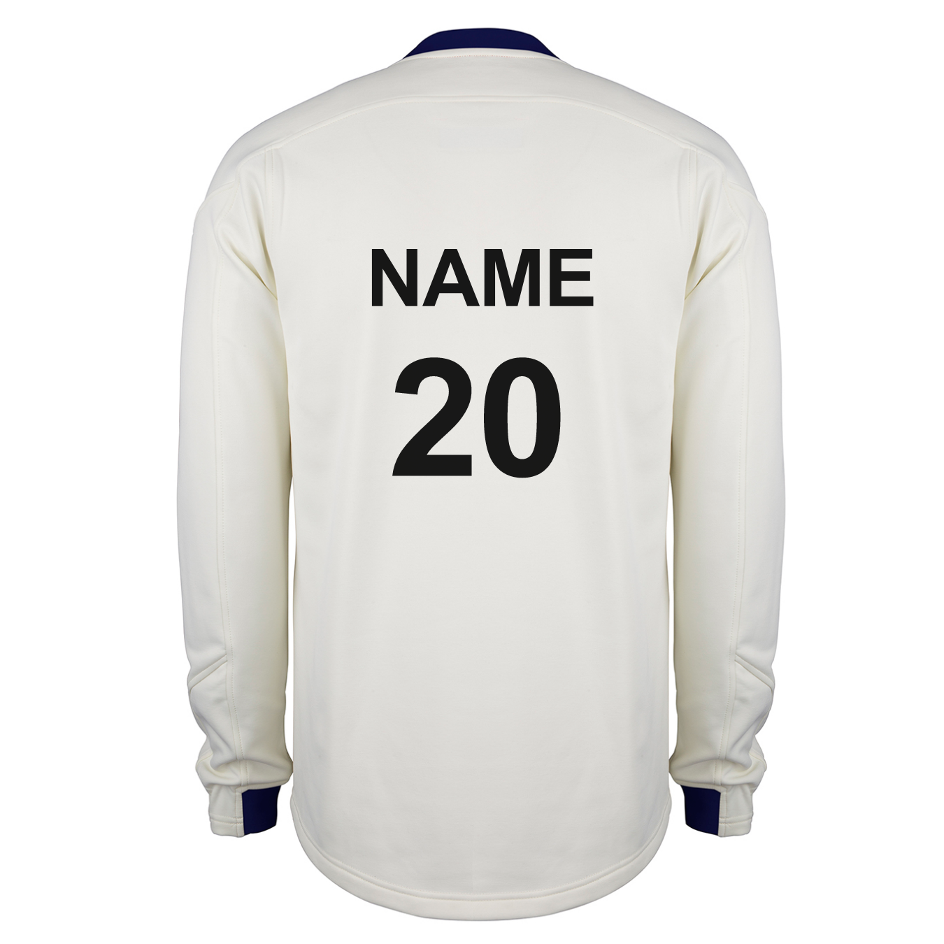 gray-nicolls-pro-performance-maglione-cricket-senior-copmanthorpe-cc-avorio-navy image 2
