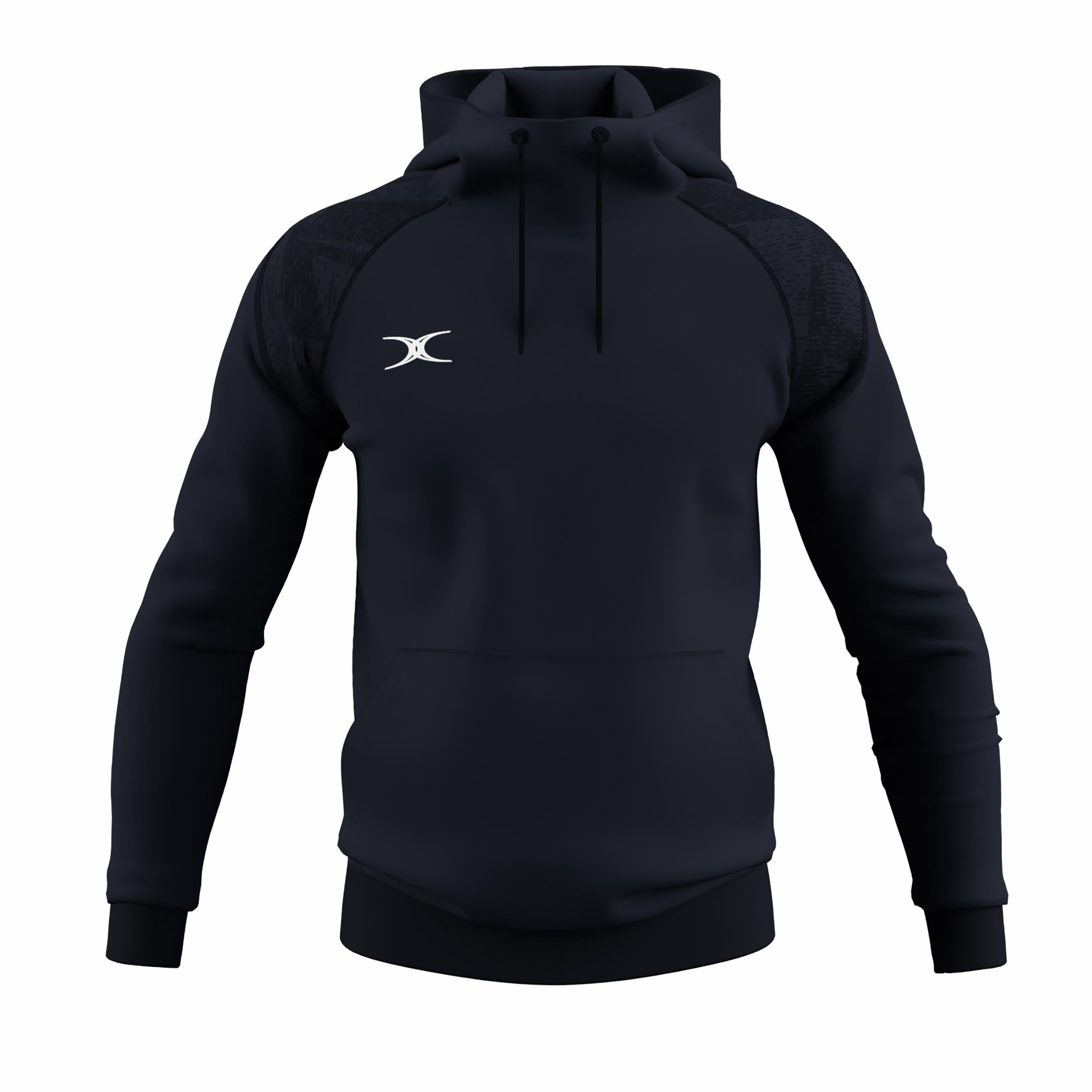 gilbert-rugby-gts-felpa-con-cappuccio-tecnica-uomo-nero-navy-rosso-royal image 5