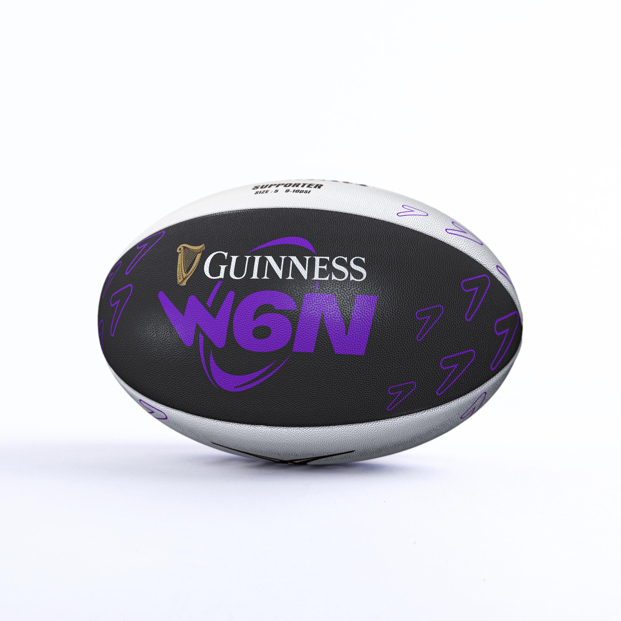 gilbert-rugby-guinness-women-s-six-nations-supporter-ball-misura-5 image 2