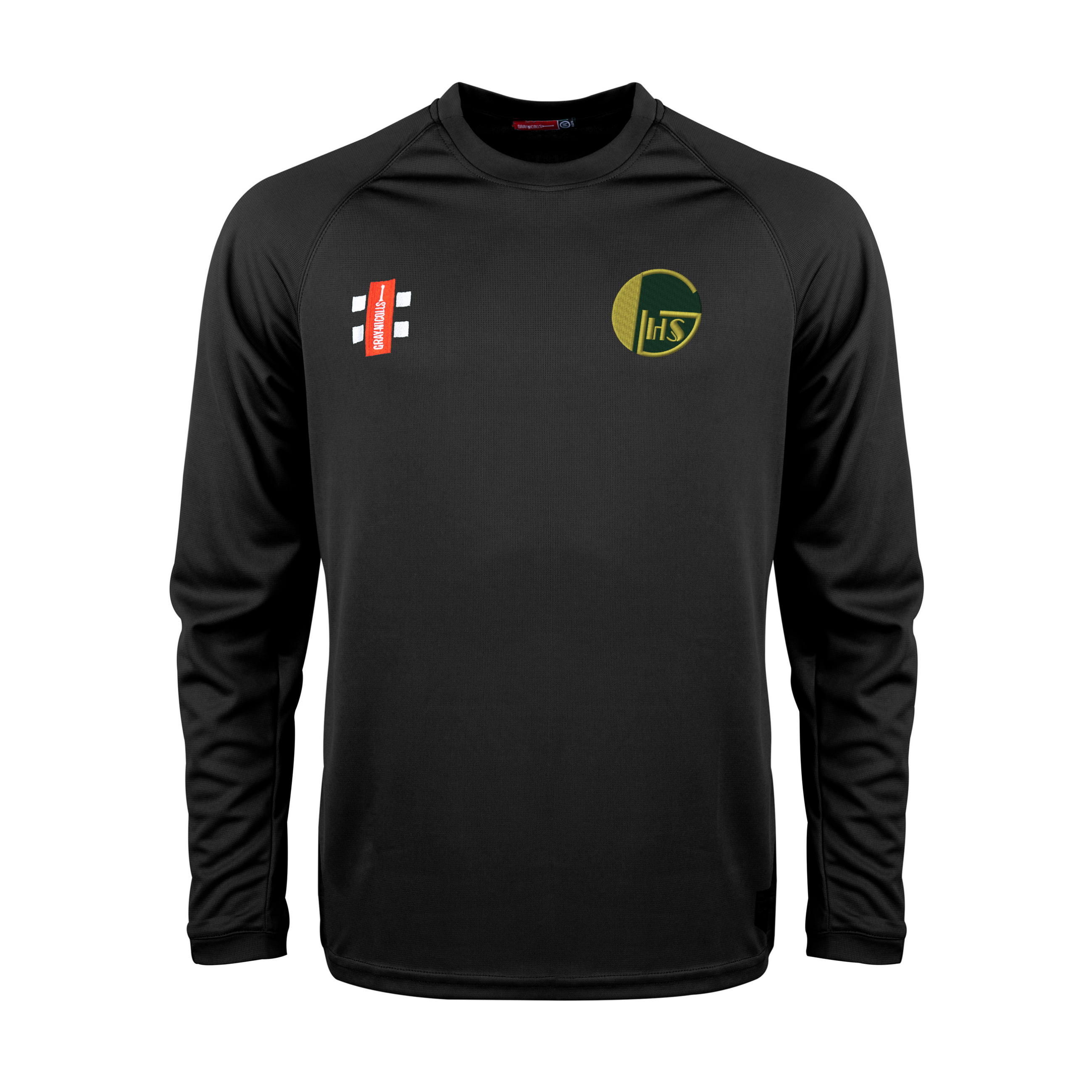 gray-nicolls-golden-hill-cc-junior-matrix-v2-maglia-manica-lunga-nera image 1