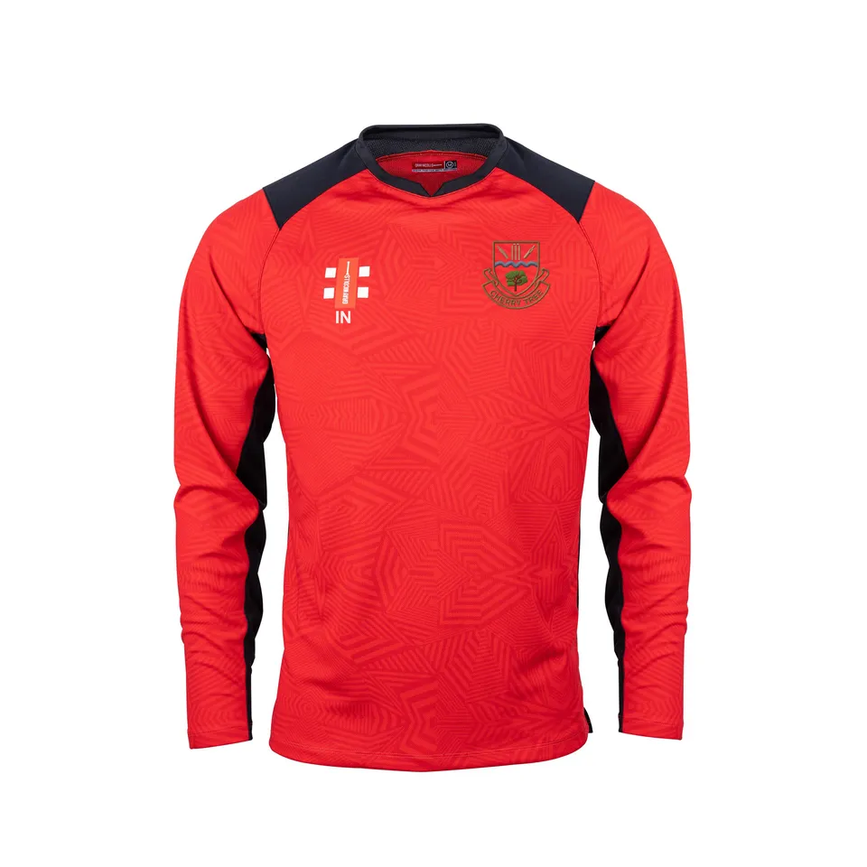 gray-nicolls-cherry-tree-cc-senior-pro-t20-maglia-l-s-red-black image 1
