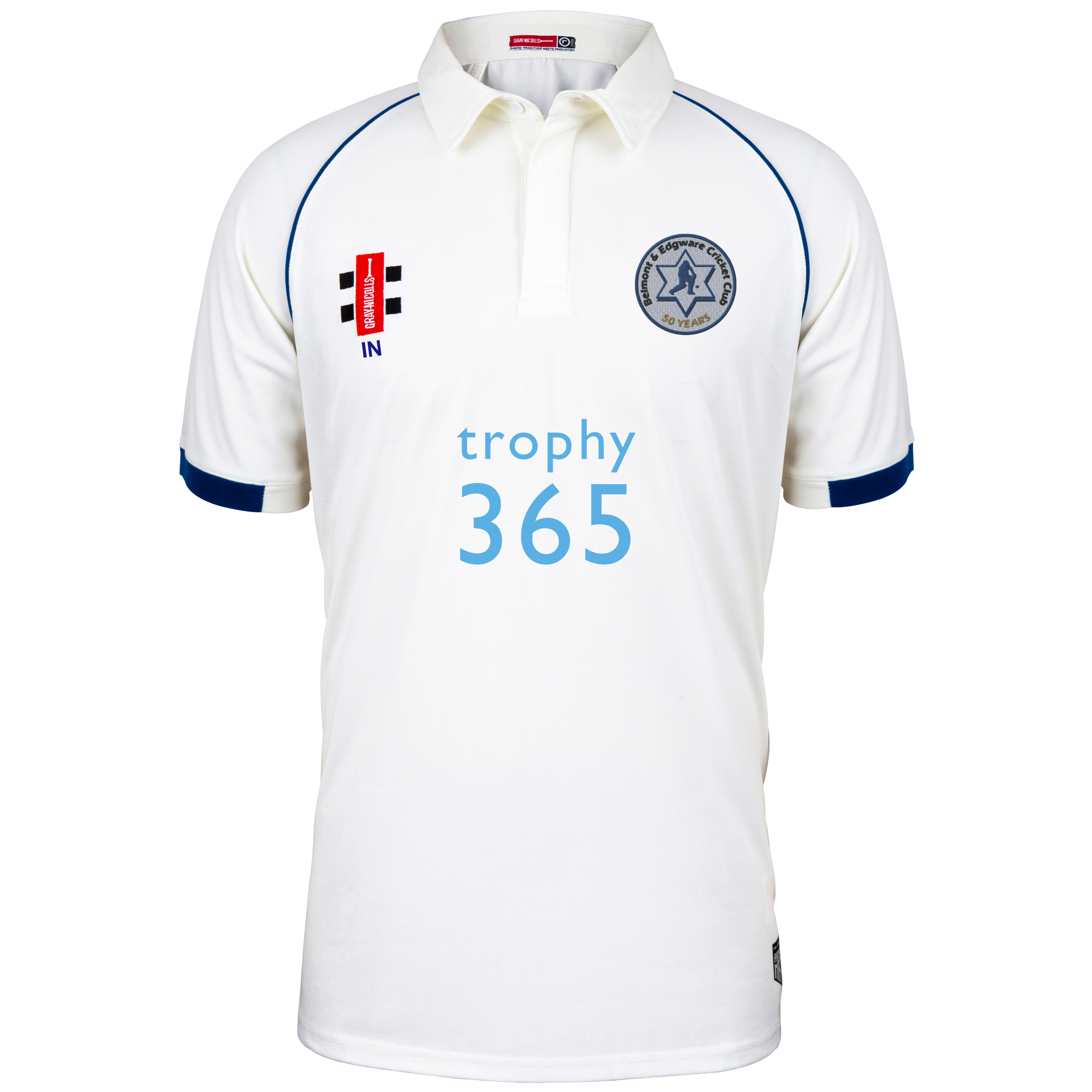 gray-nicolls-belmont-edgware-cc-senior-matrix-v2-maglia-cricket-avorio-navy image 1